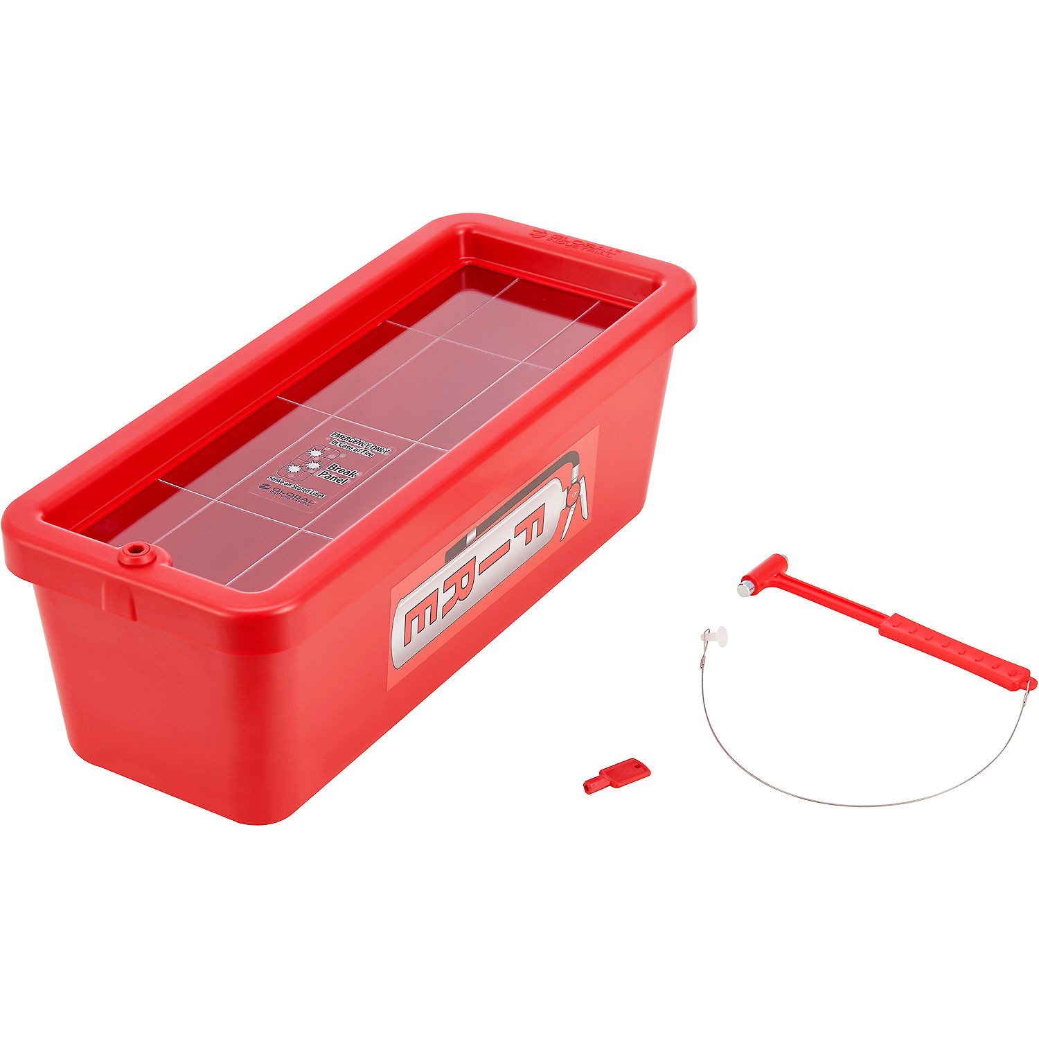 Global Industrial Fire Extinguisher Cabinet Plastic Fits 20 lbs. Red