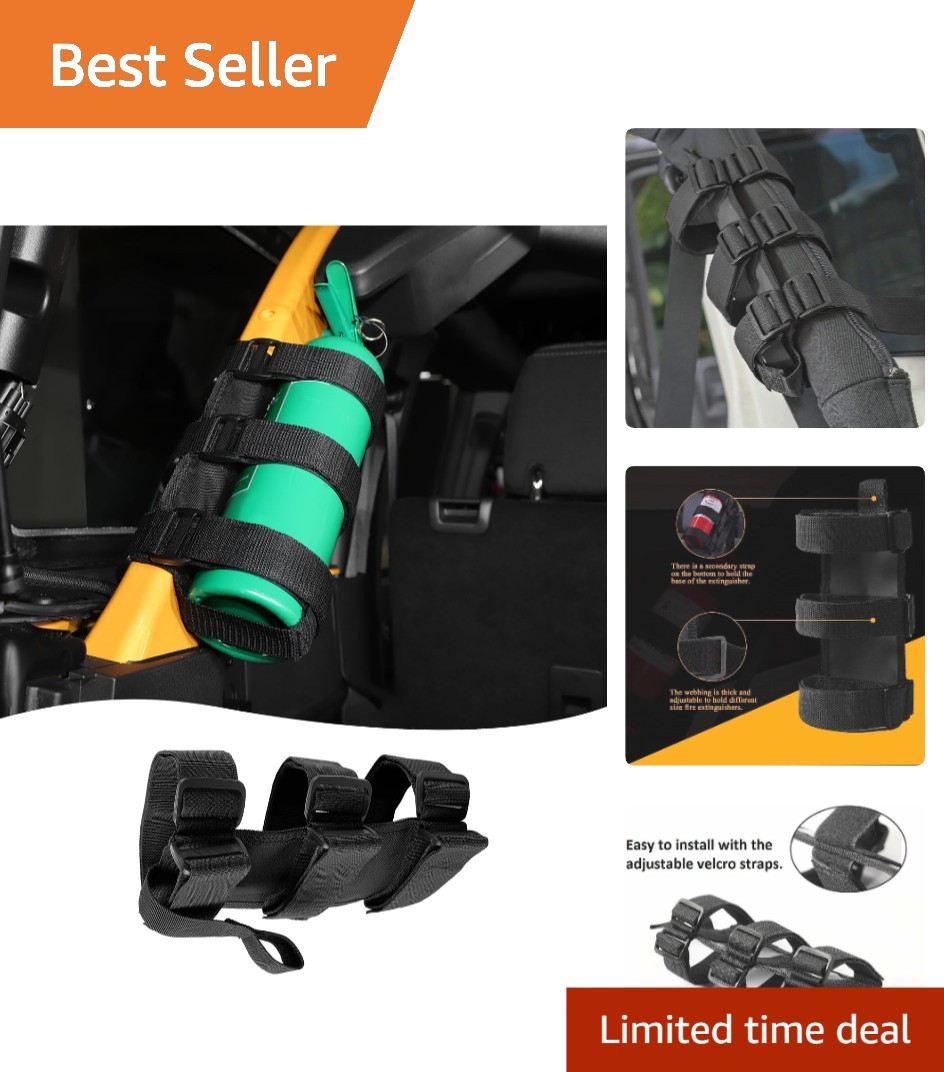 Weather-Resistant Fire Extinguisher Mount for Jeep Wrangler – Secure & Stylish