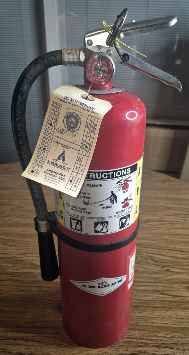 🧯🔥AMEREX 10LB FIRE EXTINGUISHER B456 – LAST INSPECTED AUGUST 2024🔥🧯