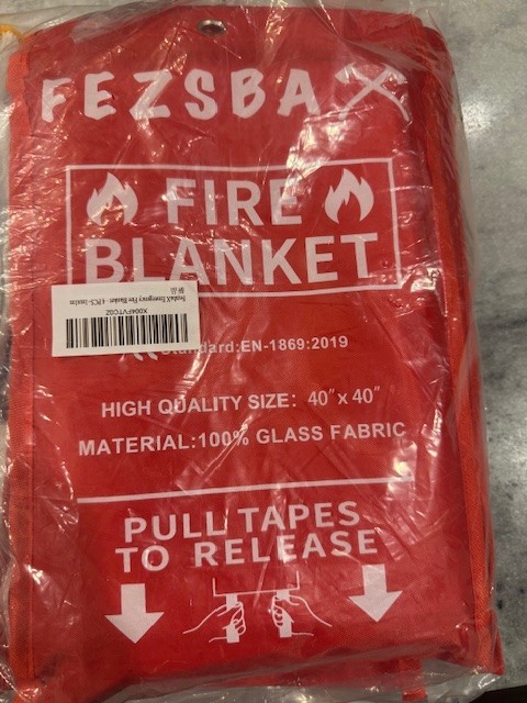 Fire Blanket for Home and Kitchen,40″ x 40″,4 Pack,Emergency Fire Blanket