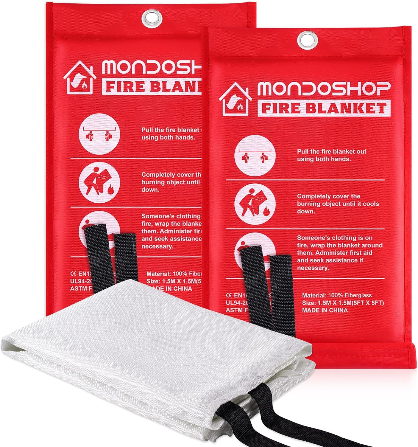Emergency Fire Blankets for Kitchen & Home – Fire Retardant Safety B