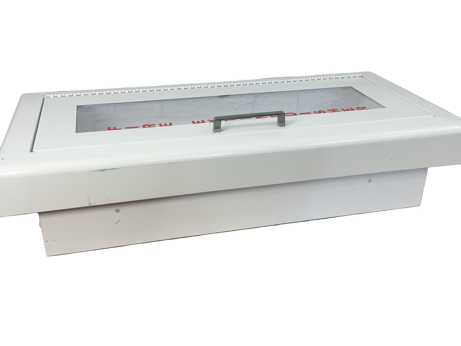 Larsen’s Fire Extinguisher Cabinet 2409SM Metal White Glass Front Handle