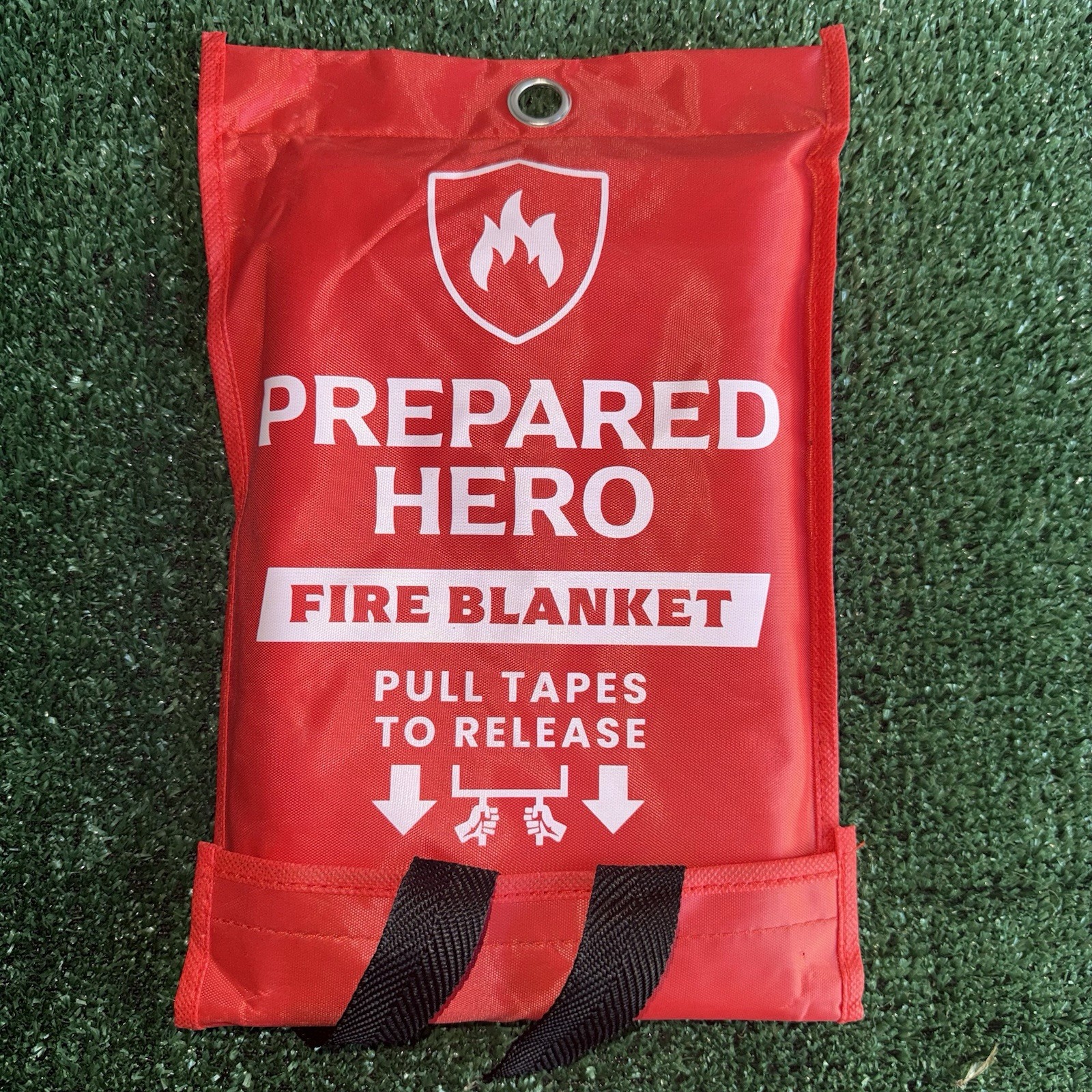 Prepared Hero Fire Blanket 39″×39″ Fiberglass Home Emergency Safety Blanket New