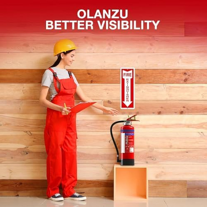 Fire Extinguisher Signs for Business – Pack of 100 – Metal Fire Extinguisher Sig