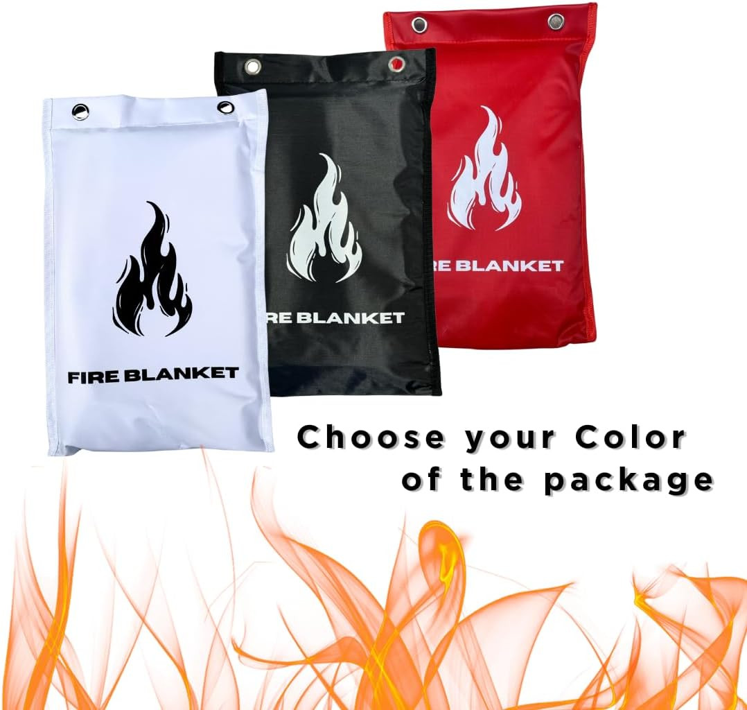 1X Fire Blanket for Home Safety Emergency for Kitchen Fiberglass Fire Blankets F