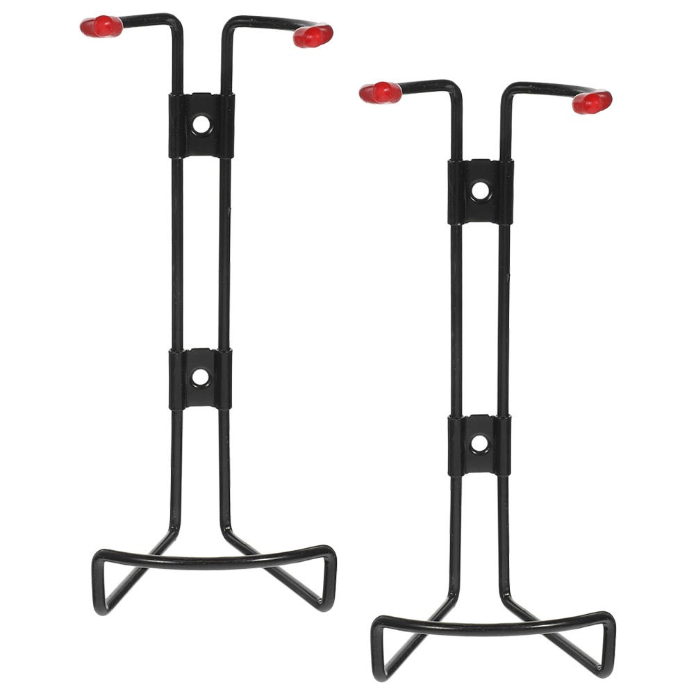 2Pcs Black Steel Fire Extinguisher Mount Brackets Reusable Wall Holder for Home