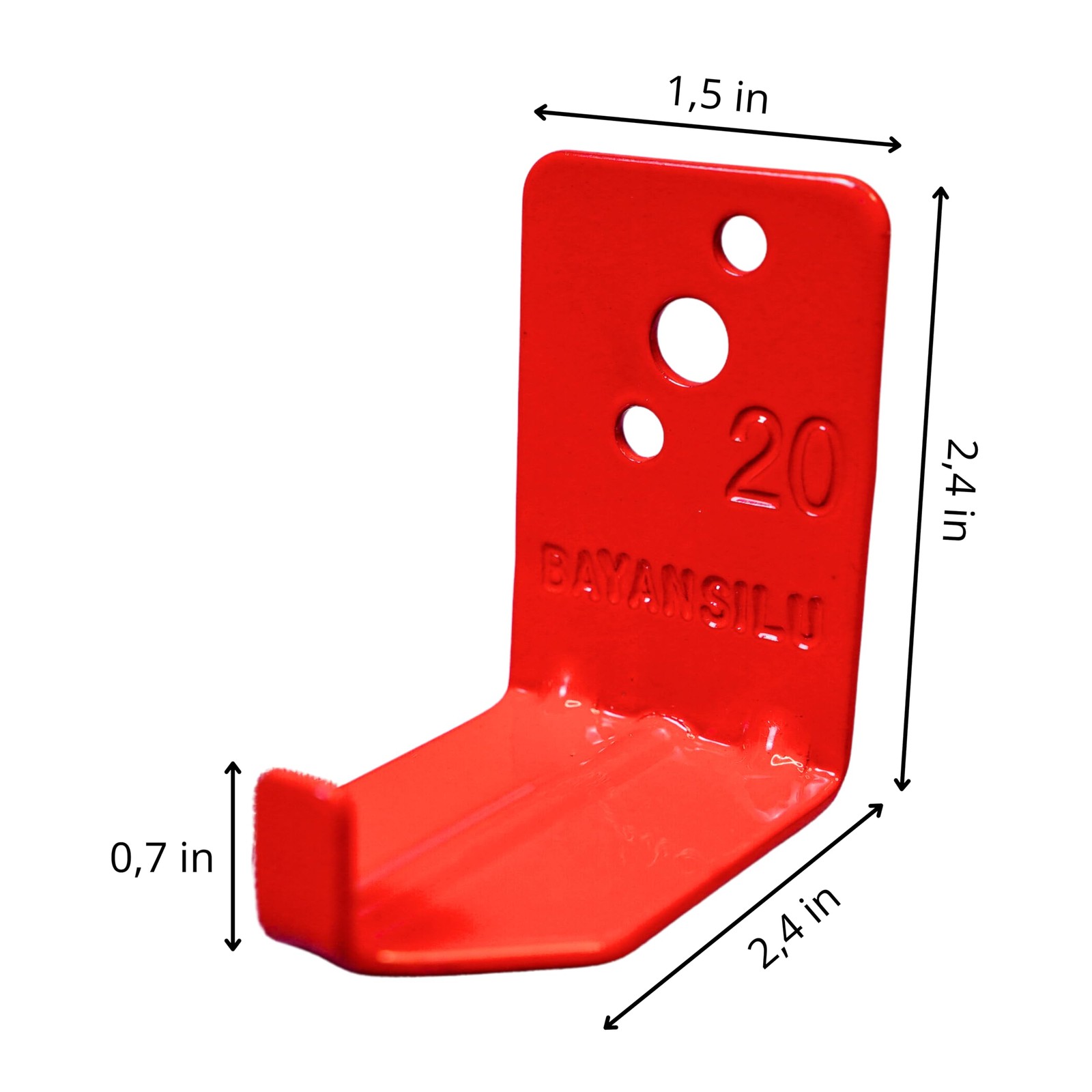 Universal Fire Extinguisher Bracket Mount L Hook Wall Hanger Holder 4 PCS Set