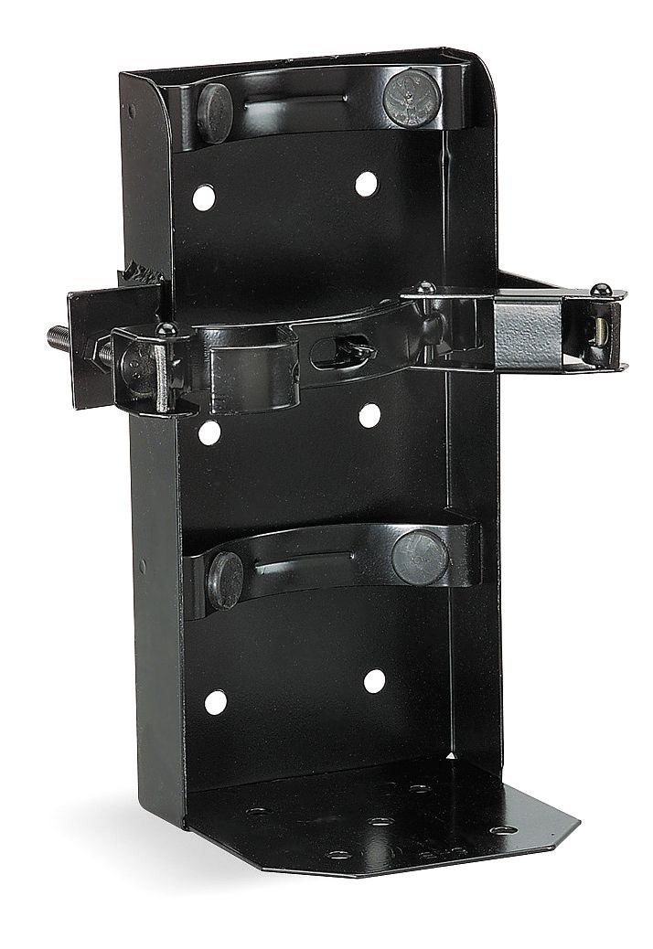 Metal Bracket for 5 lb Dry Chemical Fire Extinguisher with Quick Access Straps