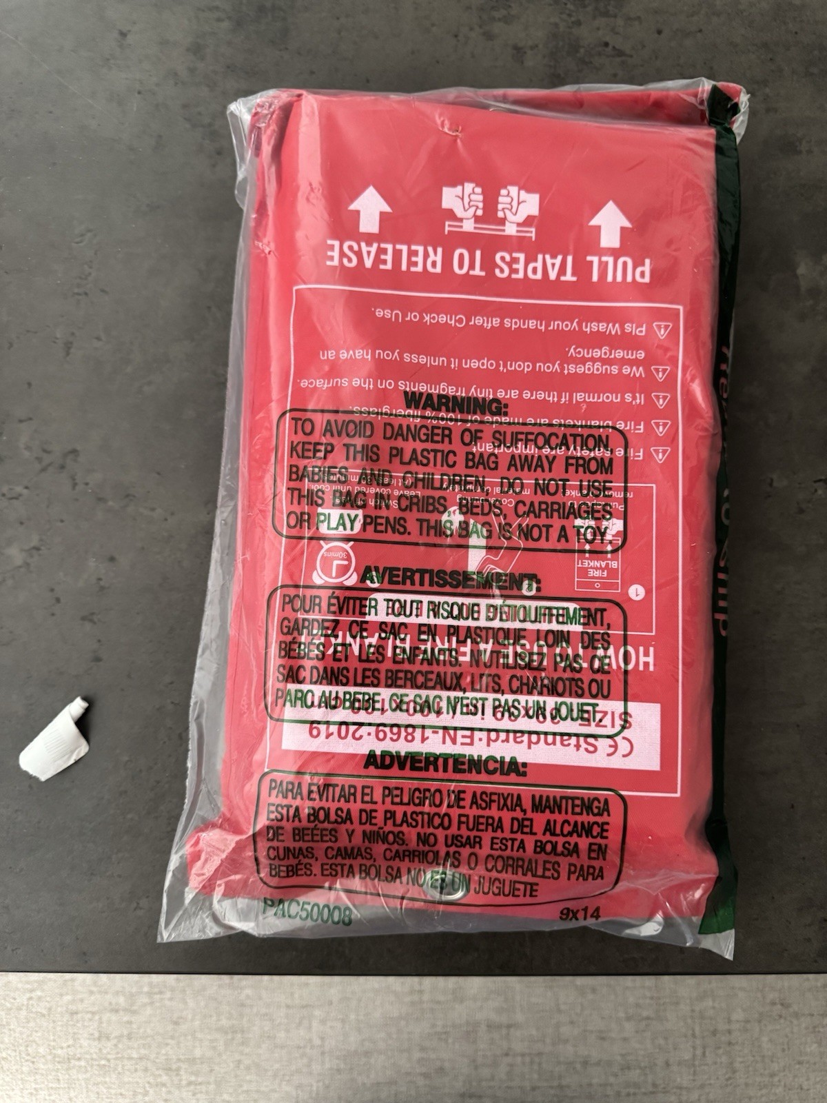 Fire Blanket for Home and Kitchen, Fire Blankets Emergency 2 Pack-red Dibbatu