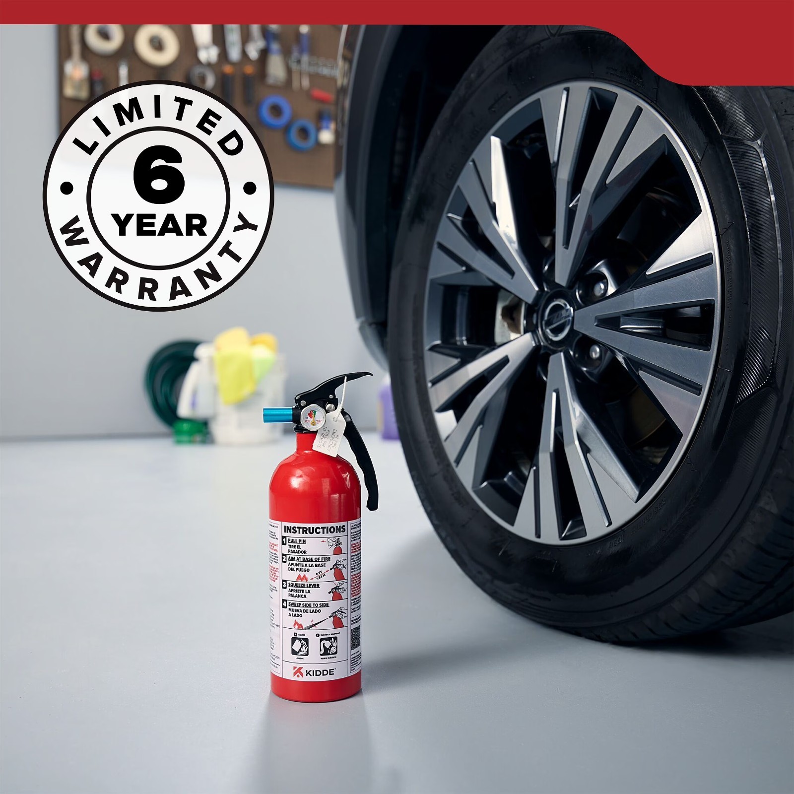(2 pack) Kidde Fire Extinguisher for Vehicles, Single-Use, Dry Chemical, 5BC, St