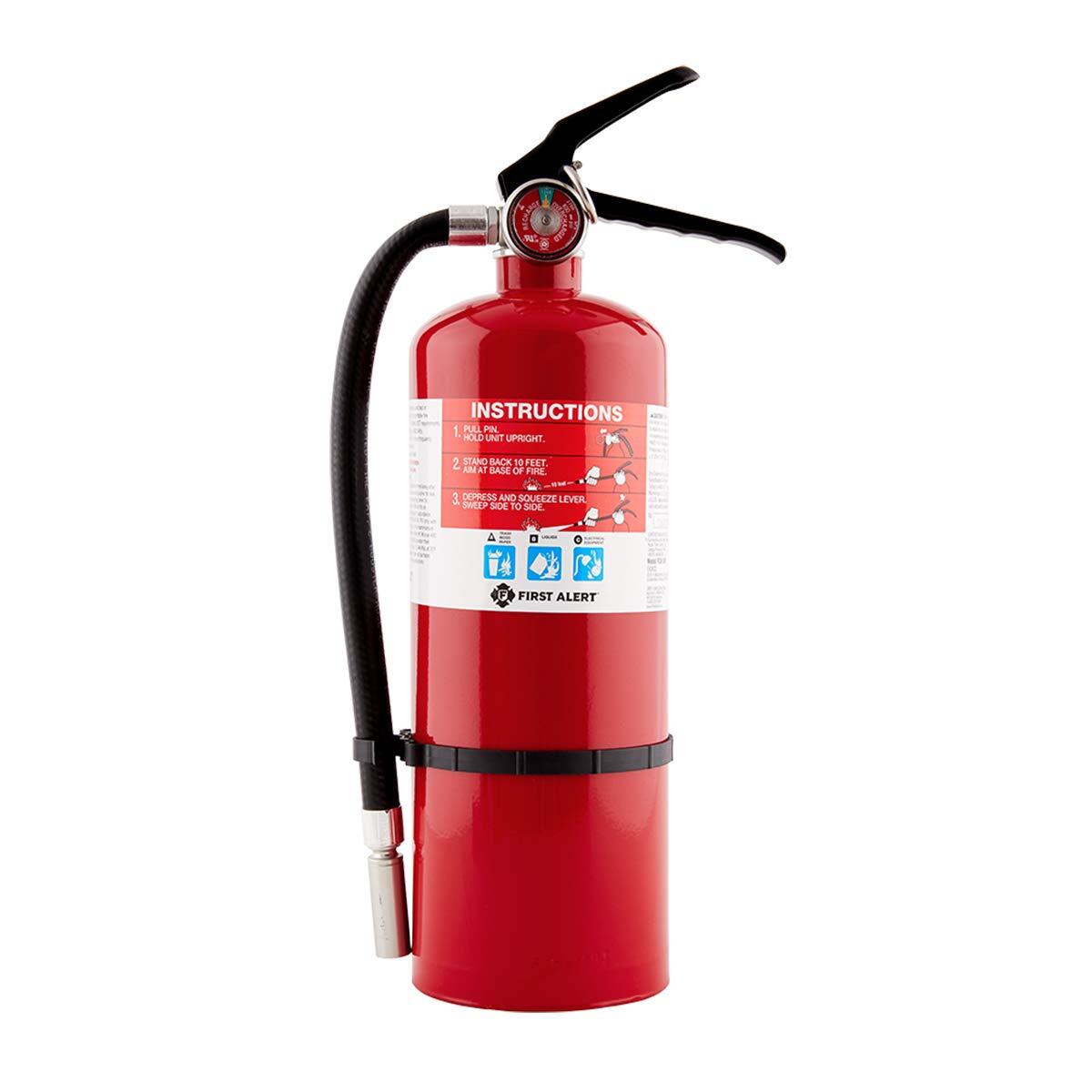 First Alert HOME2PRO Fire Extinguisher UL Rated 2A 10B C Heavy Duty Metal