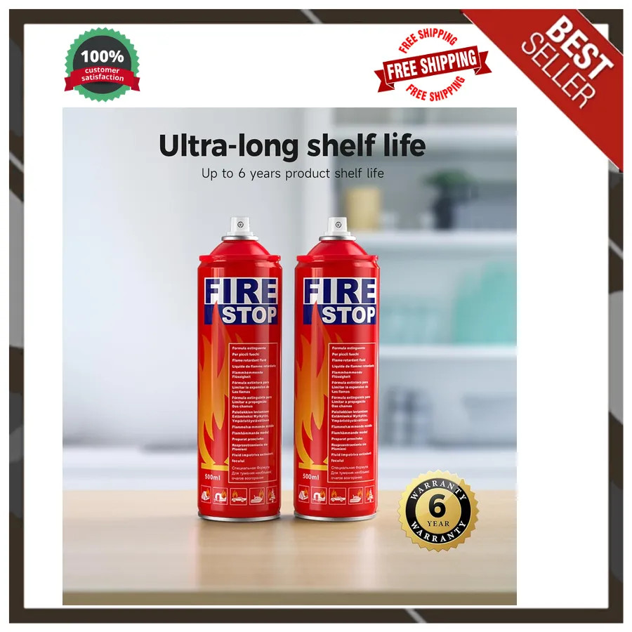 2 Pack Fire Extinguisher with Mounting Brackets for Home Kitchen Car Portable…