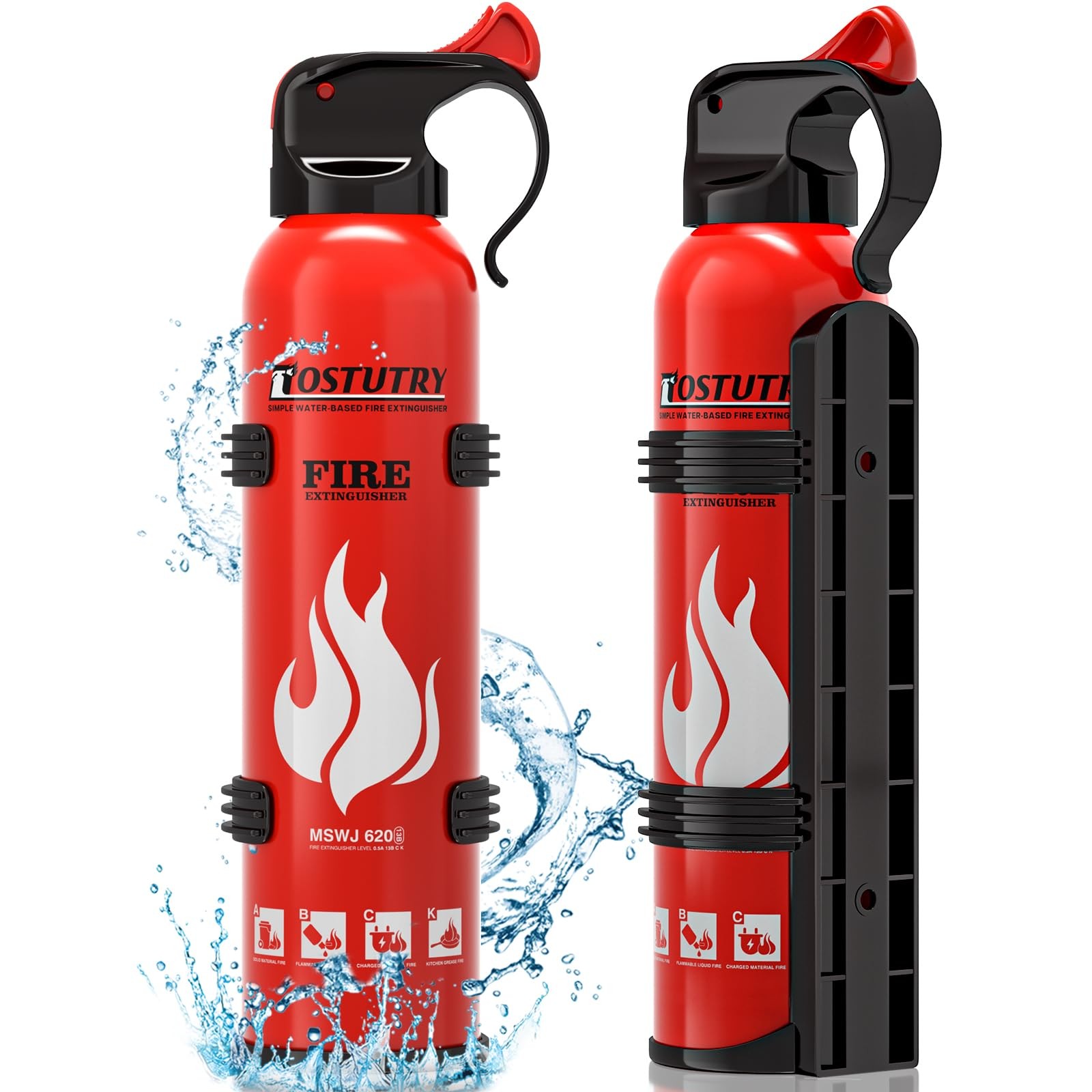 Upgraded 8-IN-1 Fire Extinguisher for Home Vehicle Car Kitchen Boat, Small Fi…