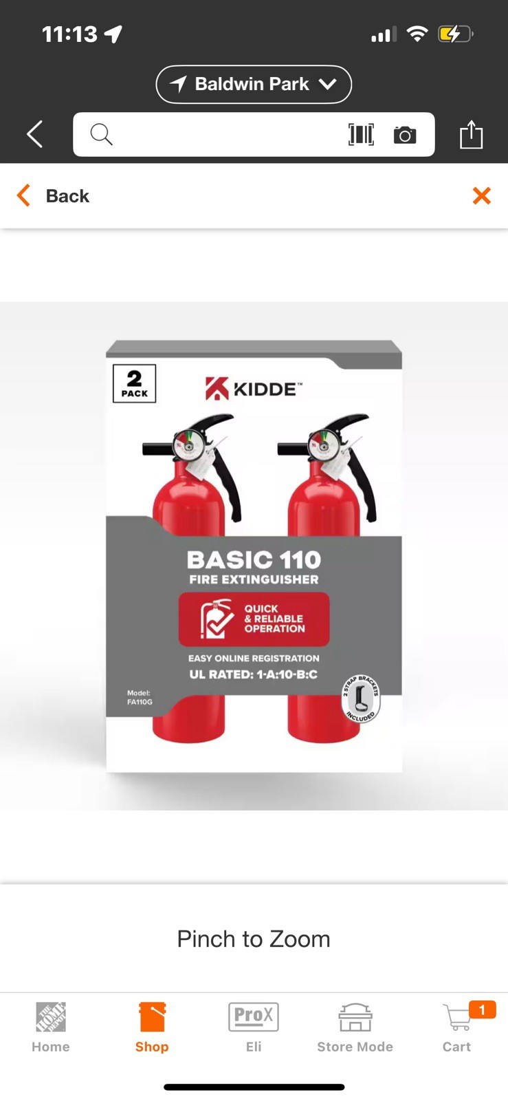 Kidde Home 1-A:10-B:C Class ABC 2.5 lb. Fire Extinguisher 2-Pack 21030932