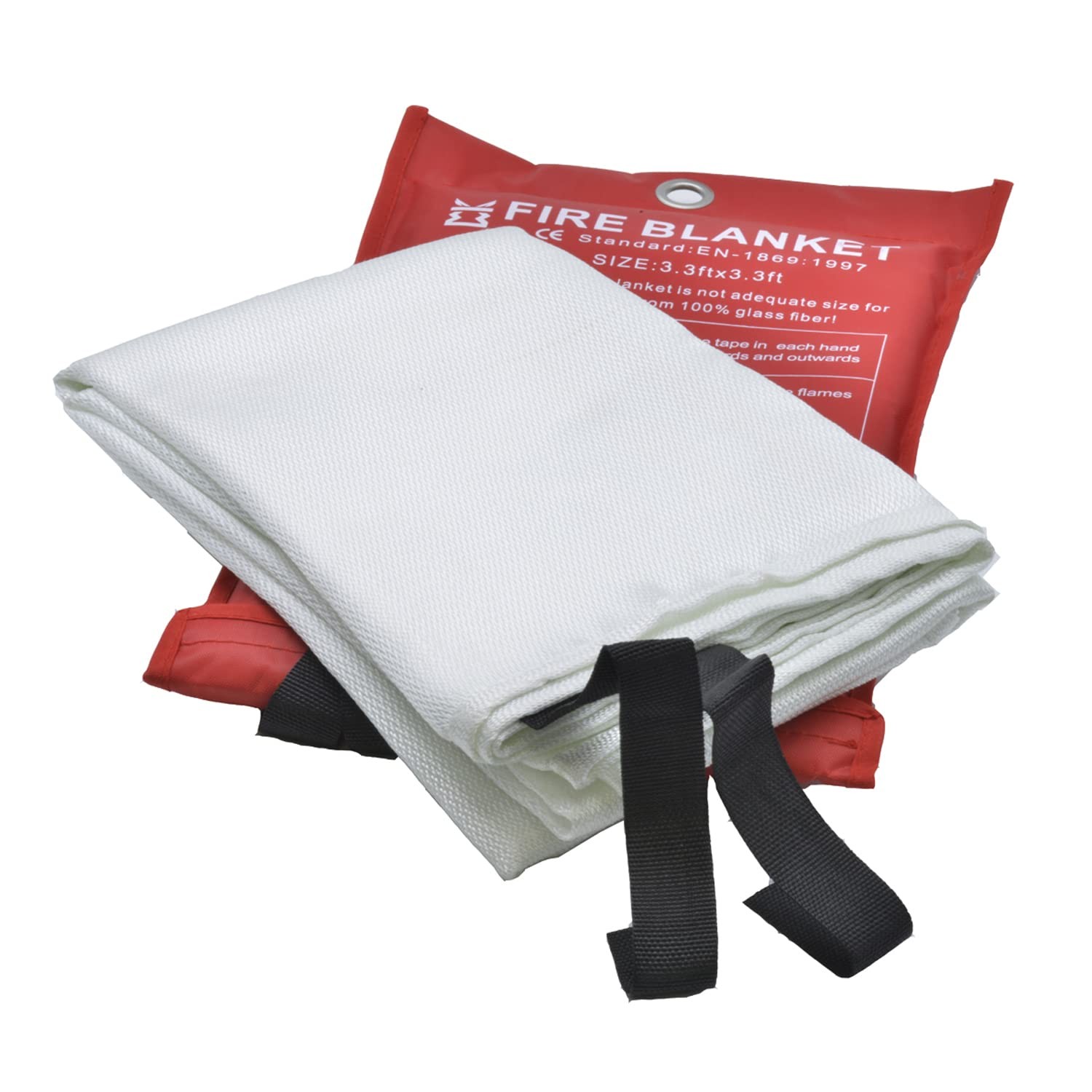 Emergency Fire Blanket for Home – 3.3ft x 3.3ft 4-Pack Fire Suppression Flame…