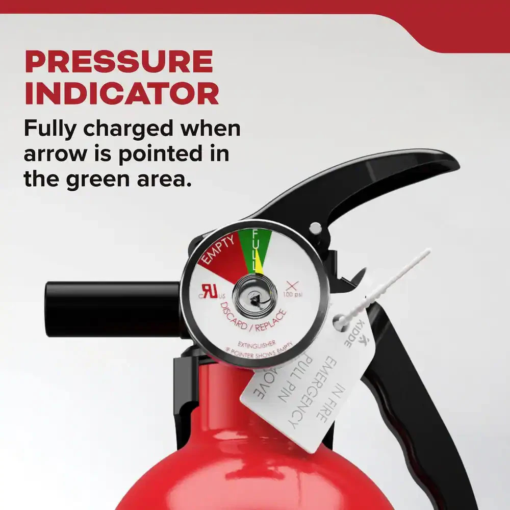 Fire Extinguisher Multi Use Home Office Shop Emergency 1-A:10-B:C Kidde 1,2 Pack