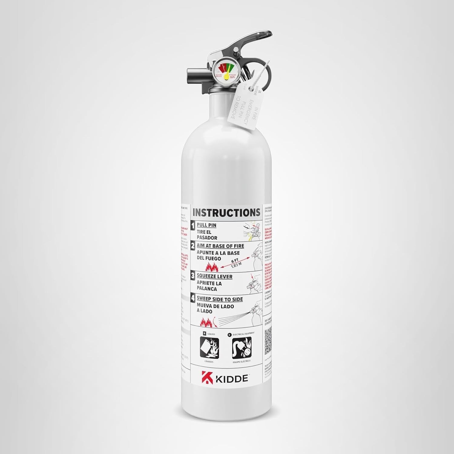 Kidde Fire Extinguisher for Boats Marine 5BC USCG Approved Aluminum Stainless