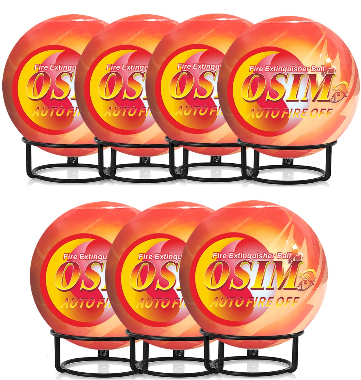 7-pack Automatic Self-Exciting Fire Extinguisher Ball for Kitchen Garage Home