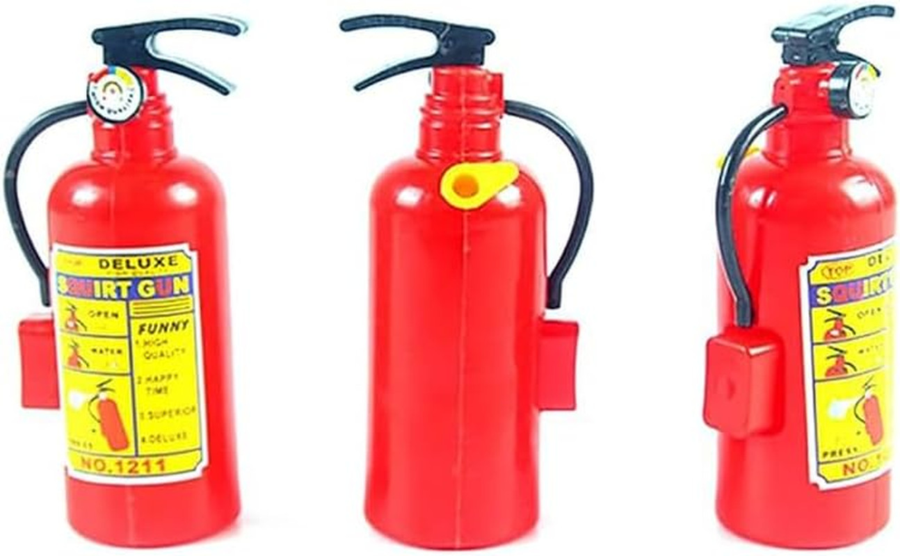 3Pcs Realistic Fire Extinguisher Toys, 4 Inches Refillable Firefighter Water Squ