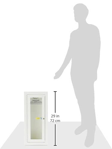 Kidde Semi-Recessed 10-Pound Fire Extinguisher Cabinet with Lock | Model 468047