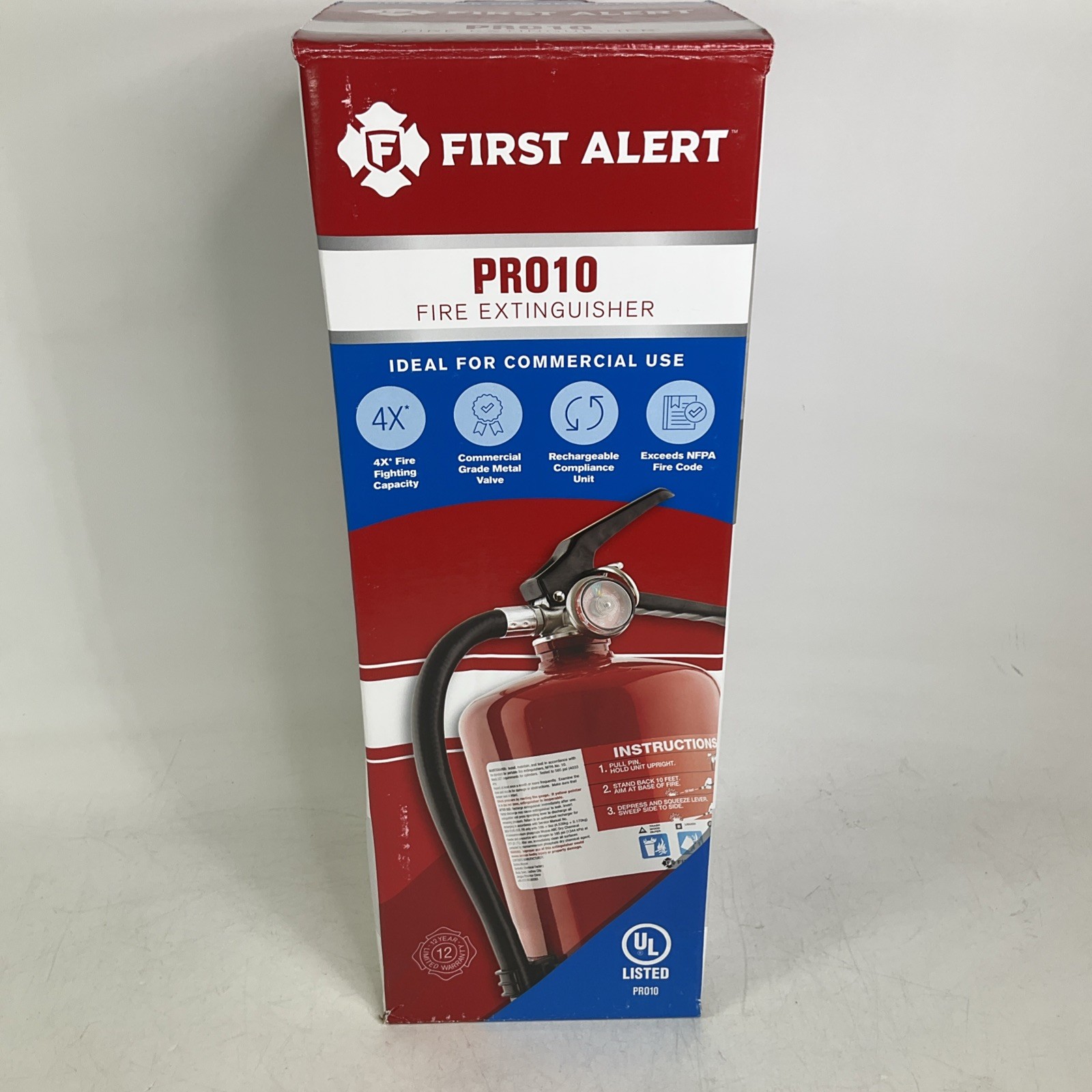NEW First Alert PRO10 Fire Extinguisher Commercial Grade
