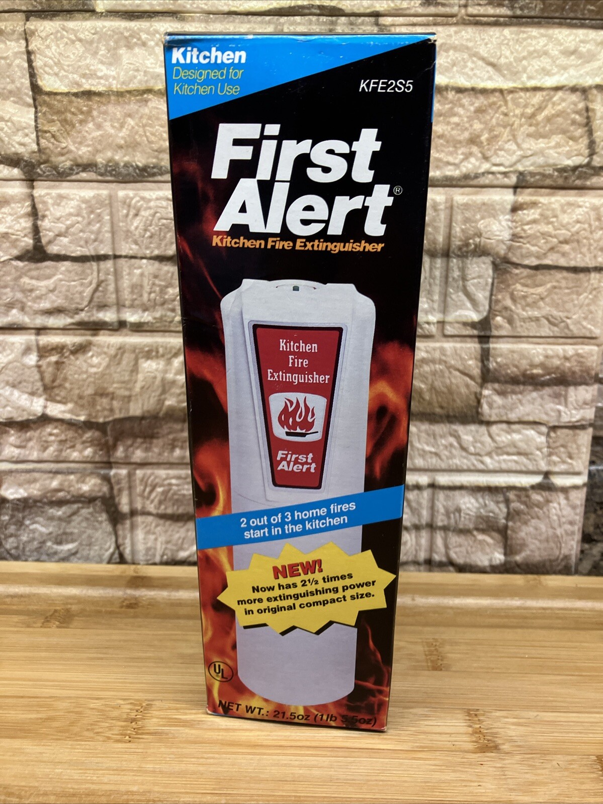 First Alert Kitchen Fire Extinguisher Liquids Grease Electrical KFE2S5 Vintage