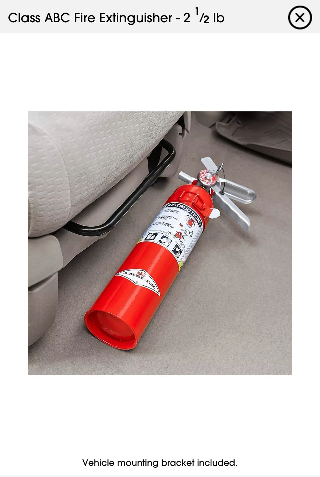 Ul Certified Fire Extinguisher Dry Chemical 2 1/2 Pounds