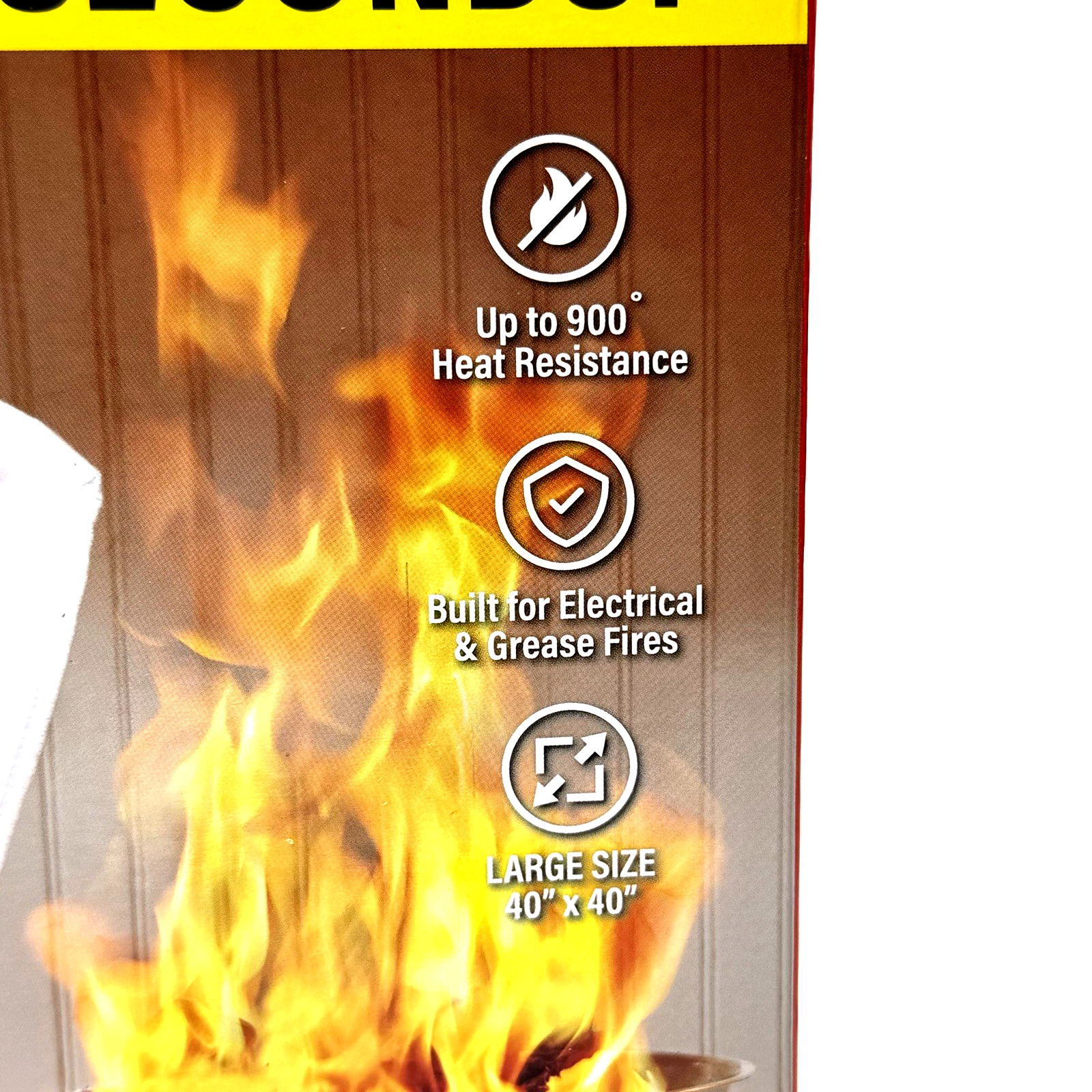 Fire Guardian Emergency Fire Blanket Woven Fiberglass 40″ x 40″ Large New
