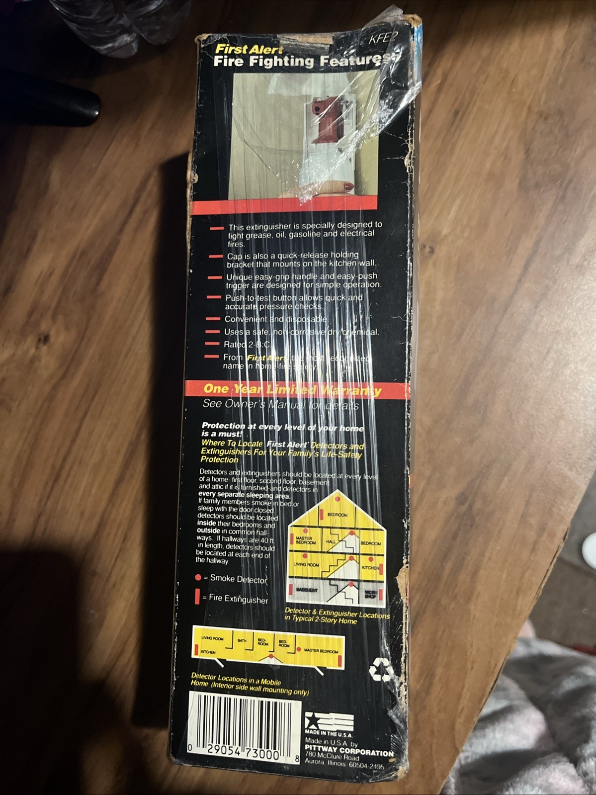 First Alert Kitchen Fire Extinguisher Liquids Grease Electrical KFE2S5 Vintage