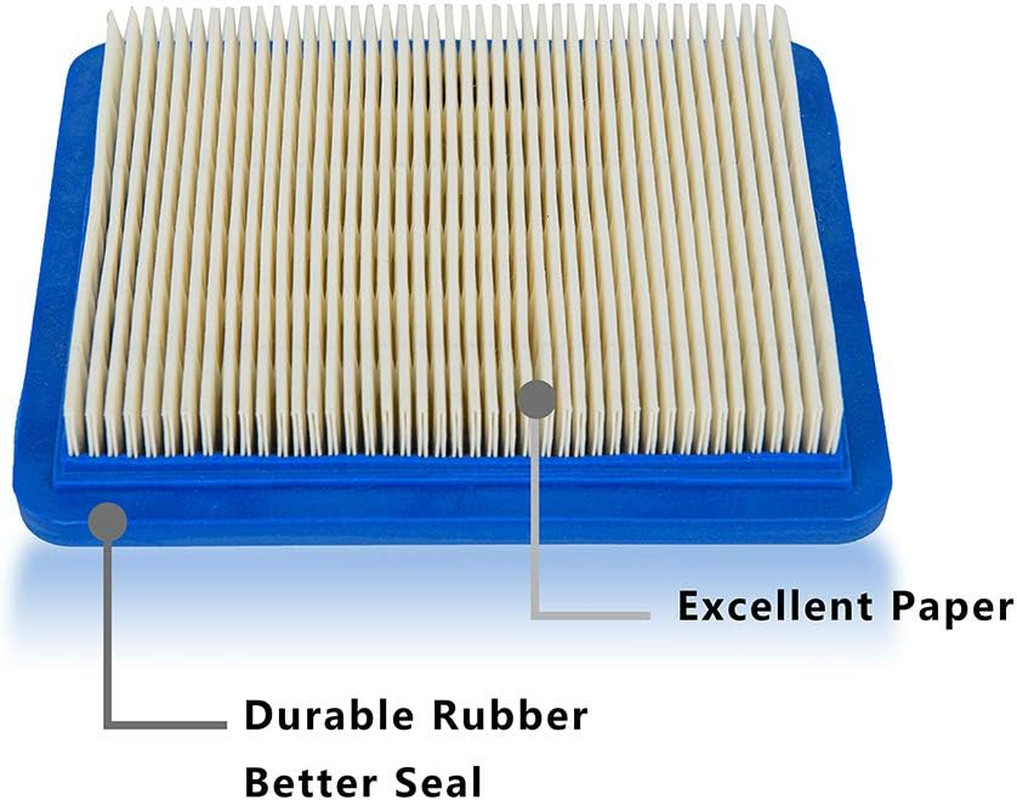 5 Pack 491588S Air Filter, Compatible with Briggs Stratton 491588 4915885 Flat O