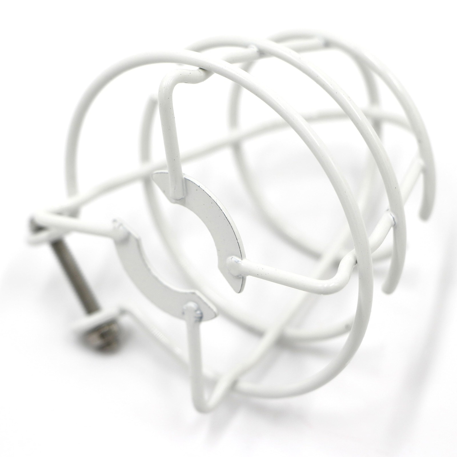 1/2″ Fire Sprinkler Head Cage Guard (12 Pack, White, Steel, Wall Mount)