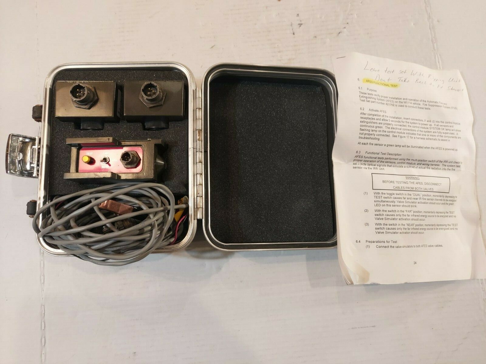 HMMWV Kidde Test Set
