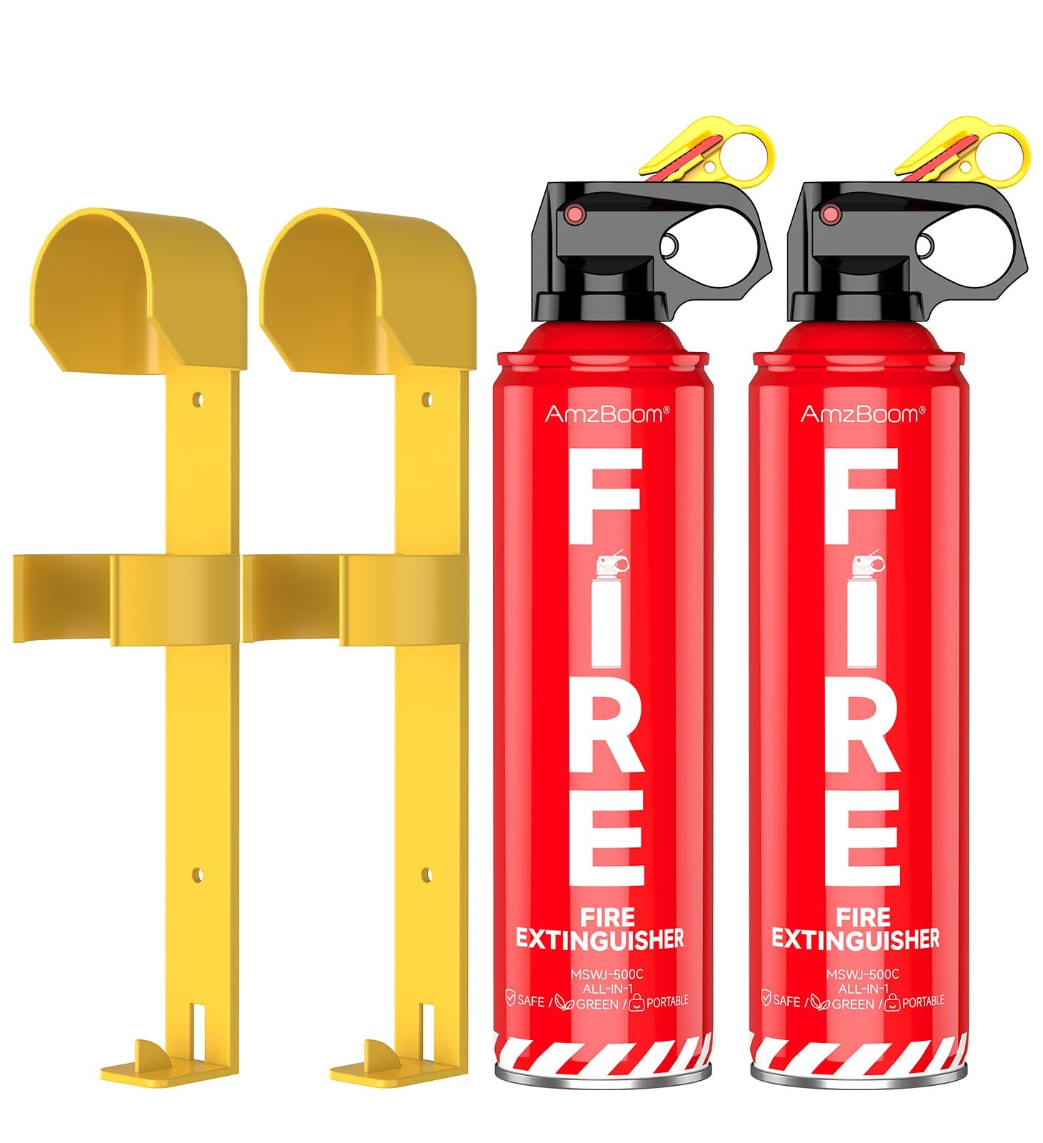 2Pack Fire Extinguisher Kit,Compact ABCK Spray for Home, Kitchen, Car, Grill …