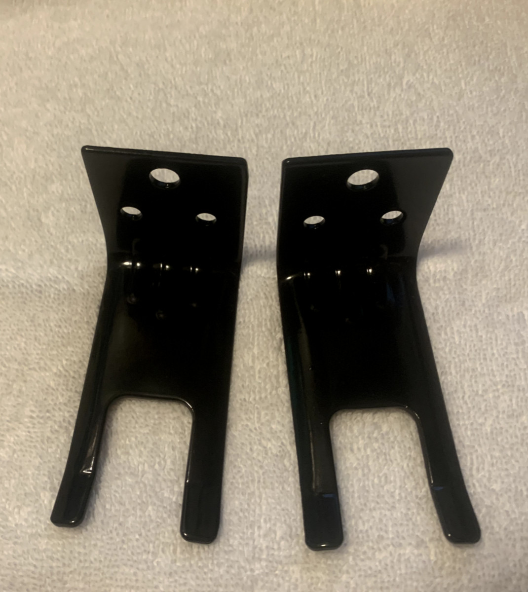 🧯2 LOT H. D. FORK STYLE WALL MOUNT 5-20lb SIZE FIRE EXTINGUISHER BRACKET-BLACK