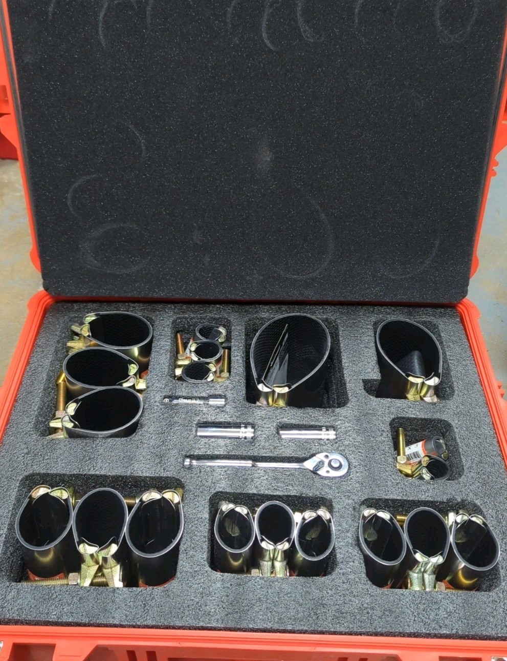 New Total Maintenance Solutions TMS Fire Suppression leak Clamp kit Clampette