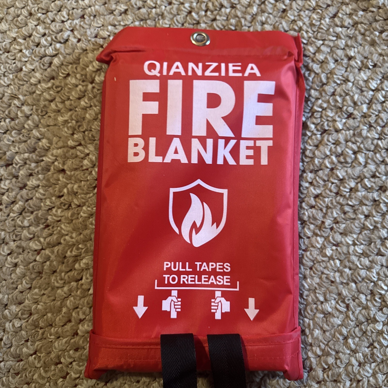 FIRE BLANKET Fiberglass Hero Emergency Home Retardant Prepared 40”by 40” New