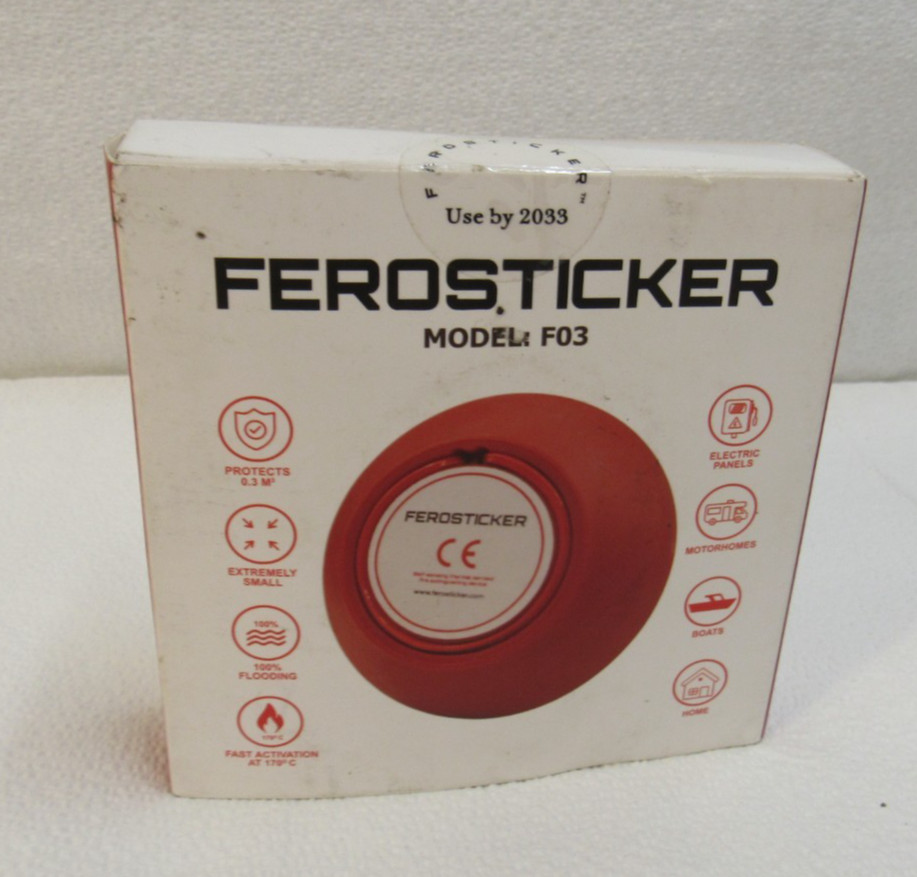 FEROSTICKER Small Automatic Fire Extinguisher for Electric Boxes Model F03