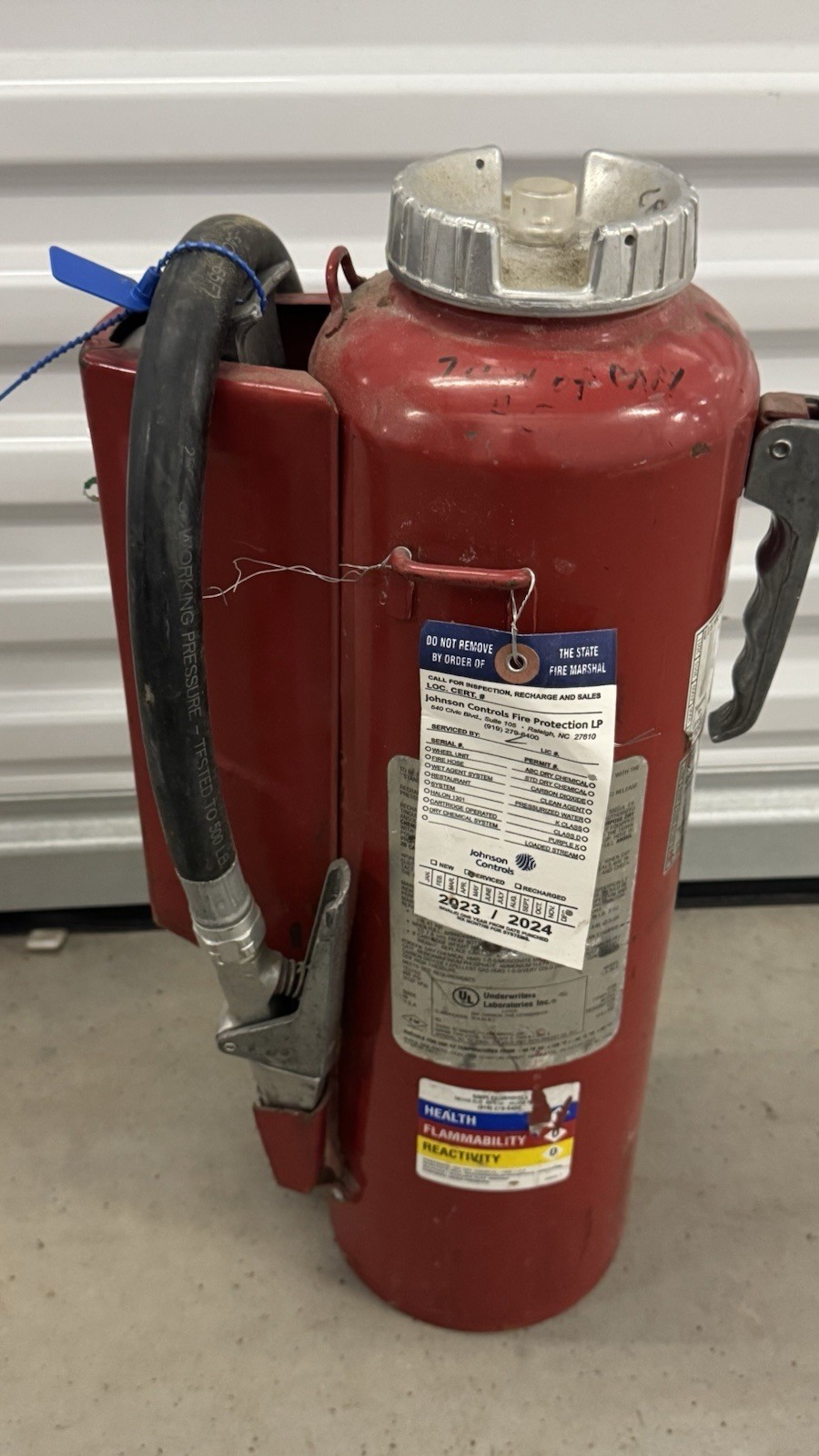 Ansul Red Line 20lb ABC Fire Extinguisher Cartridge Operated 2023 Tag