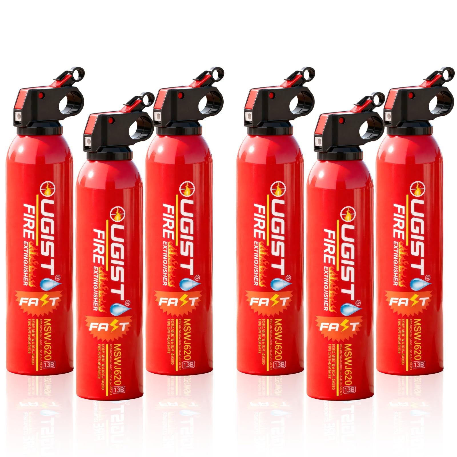 Small Portable Fire Extinguisher for Home and Kitchen, 21oz Each, 6Pack, Wate…