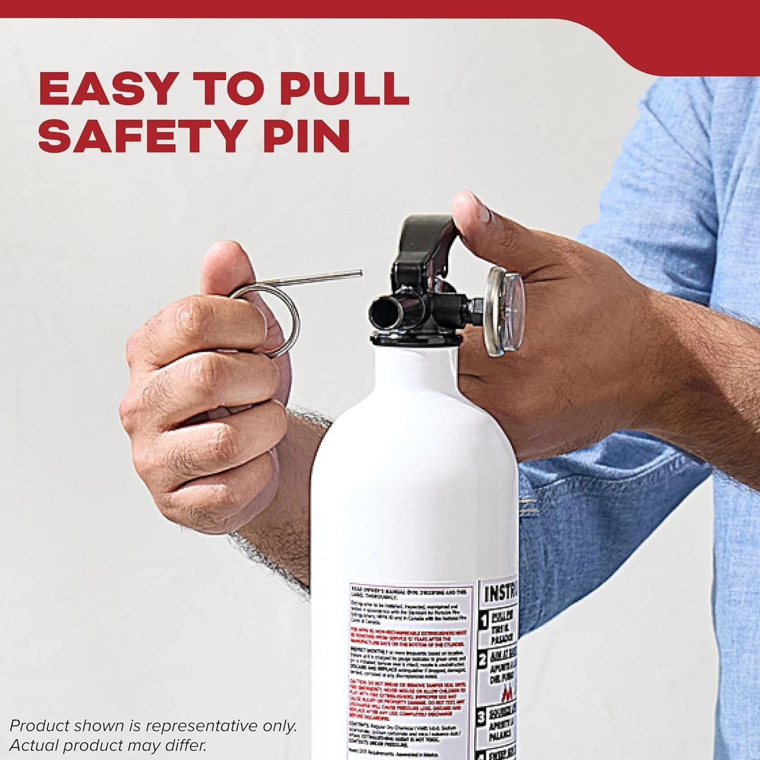 Fire Extinguisher for Vehicles Cars Trucks Single-Use 5BC ‎3.2 pounds