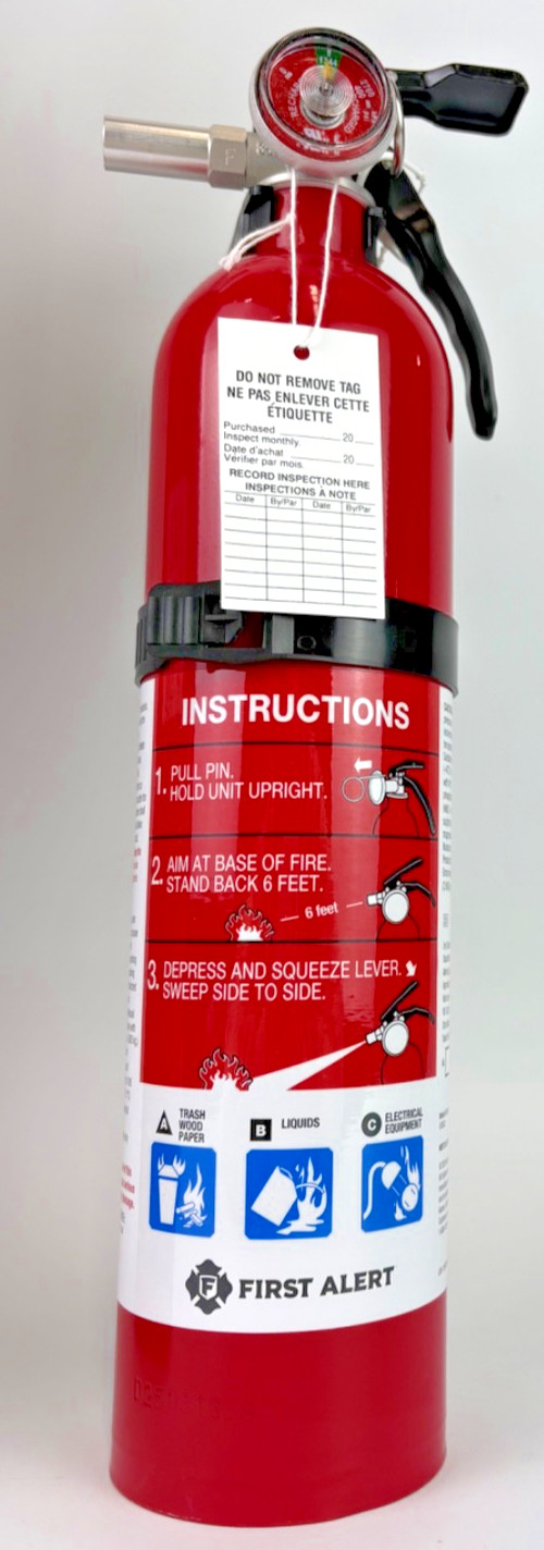 First Alert Fire Extinguisher For Home, UL Rated 1-A:10-B:C, Home1, Red