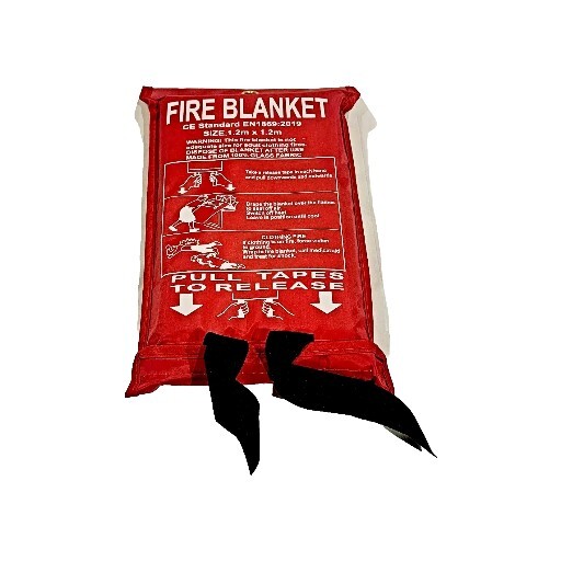 Emergency Fire Blanket Pack Of Four For Home Office Car 1.2m X 1.2m