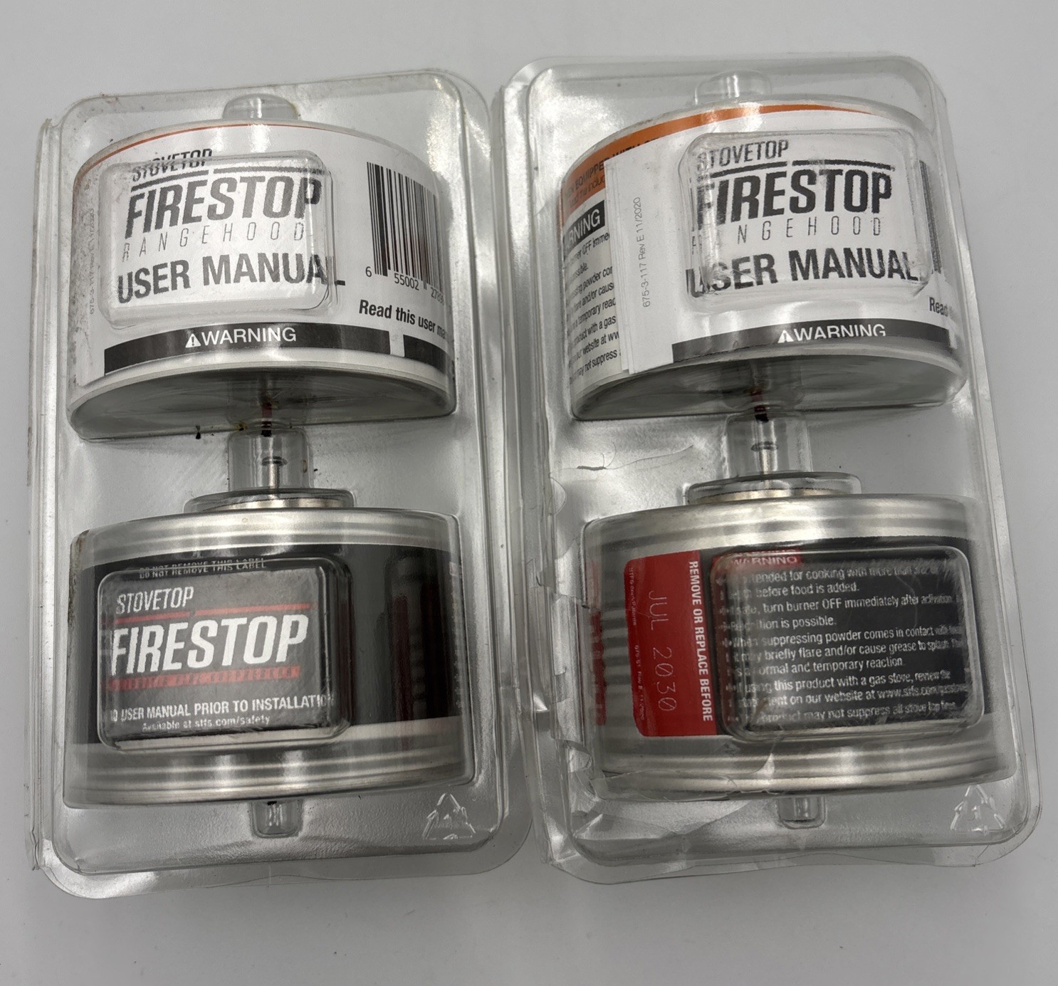 4 – Stovetop Firestop Vent Hood RangeHood Fire Suppressors 675-3 Exp 2030