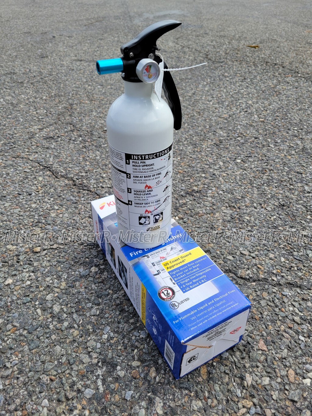 Kidde • Auto/Marine Fire Extinguisher • 3lb Dry Chemical • Car/Truck/Boat