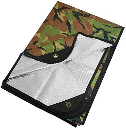Heavy Duty Survival Blanket “ Insulated Thermal Reflective Tarp 60″ X 82″. Allwe