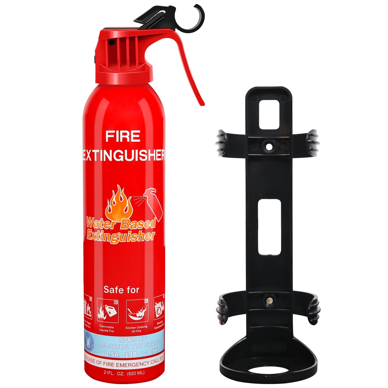 Fire Extinguishers for Home with Mount, 1 Pack Upgraded 8in1 Portable Fire Ex…