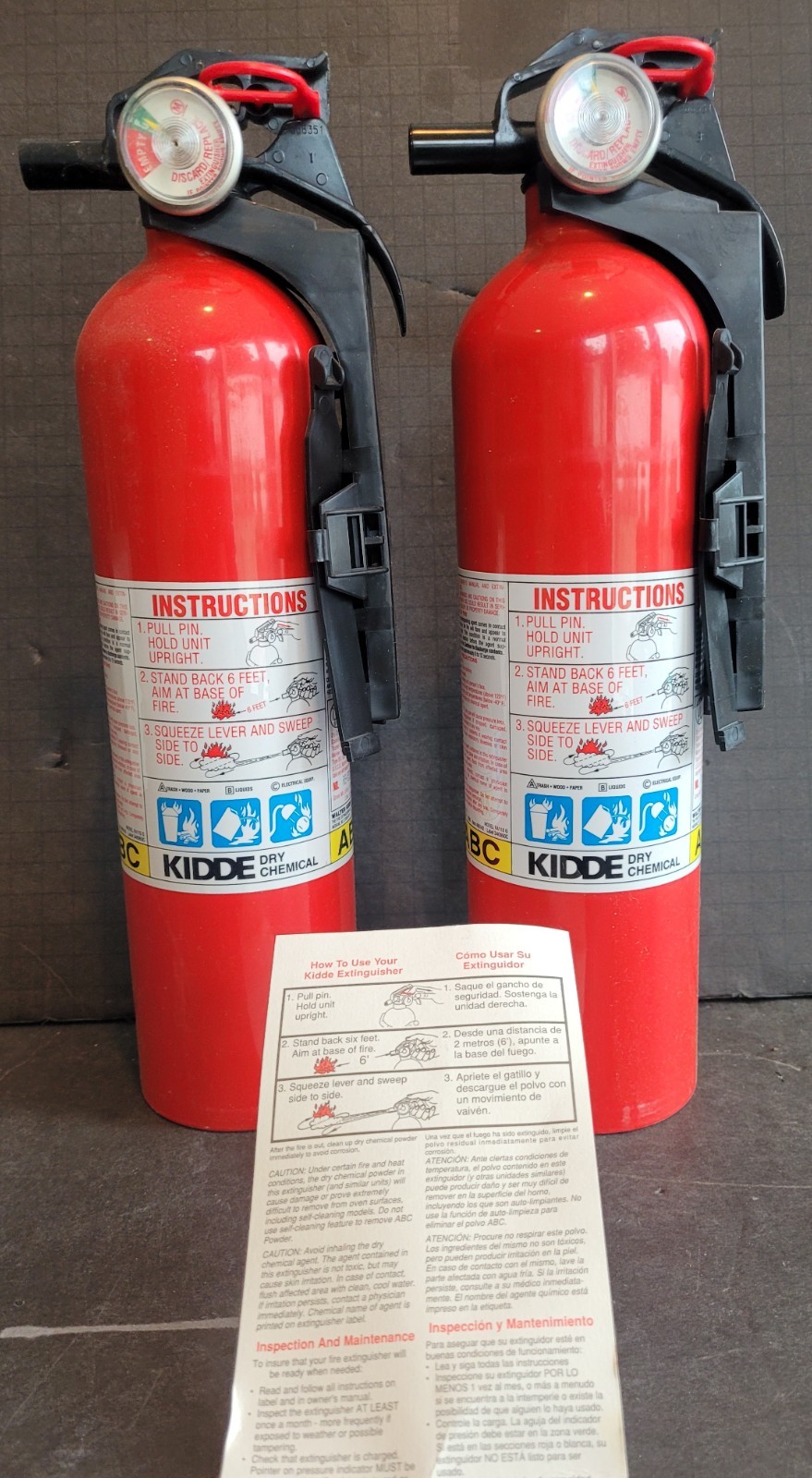 Kidde Fire Extinguisher 1-A:10-B:C Class – 2-Pack – 234211