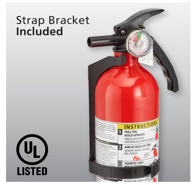 Kidde Fire Extinguisher for Home, 1-A:10-B,Red, 4 Pack with Bracket