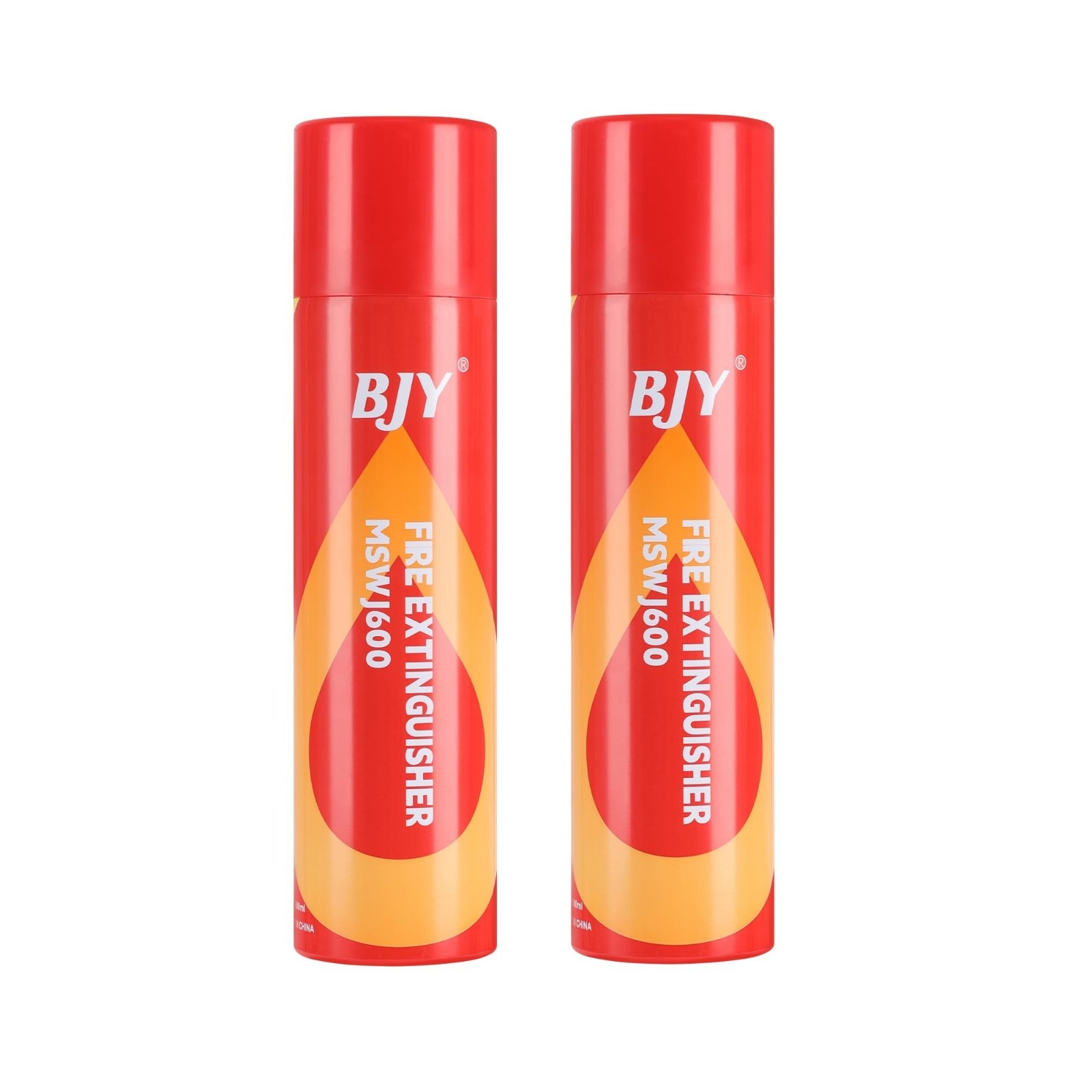 BJY Fire Extinguisher Spray MSW1600 2-Pack Portable Non-Toxic Easy-To-Use Design