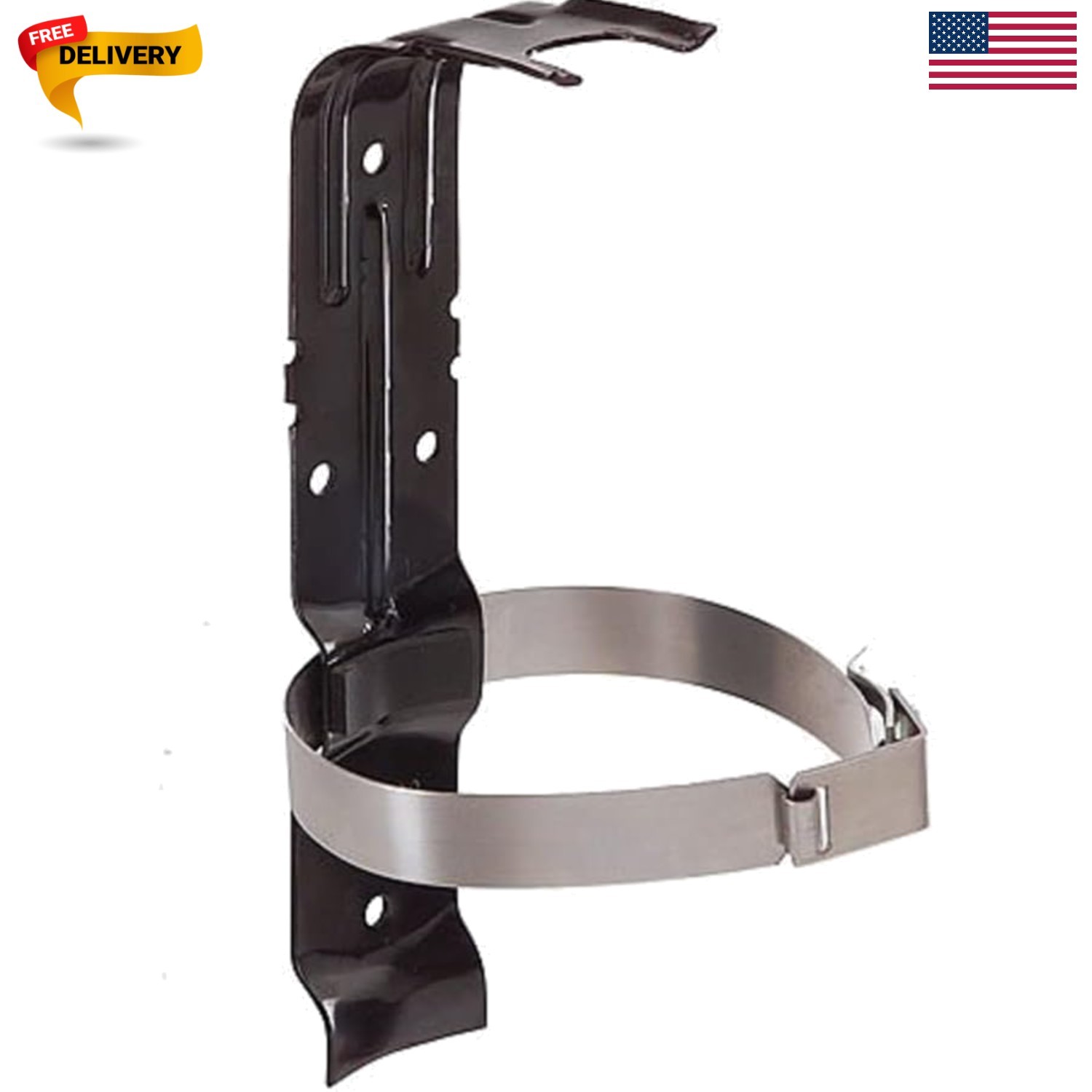 BRACKET2 Replacement Fire Extinguisher Bracket,Black